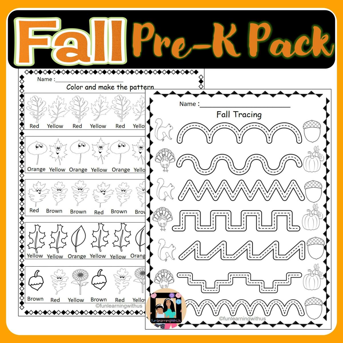 Fall Learning Activities Pack For Preschool Pre K Made By Teachers Fall Learning Activities Pack For Preschool Pre K Made By Teachers