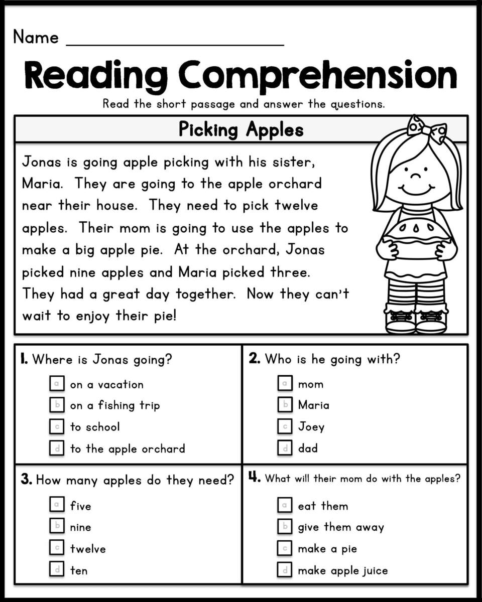 First Grade Reading Worksheets Improve Fluency Vocabulary