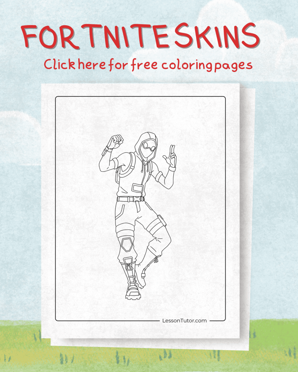 Fortnite Free Coloring Pages PDF Printables And Worksheets Lesson Tutor