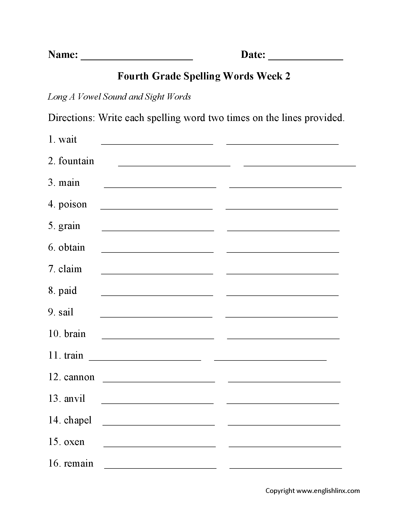 Fourth Grade Addition Worksheet