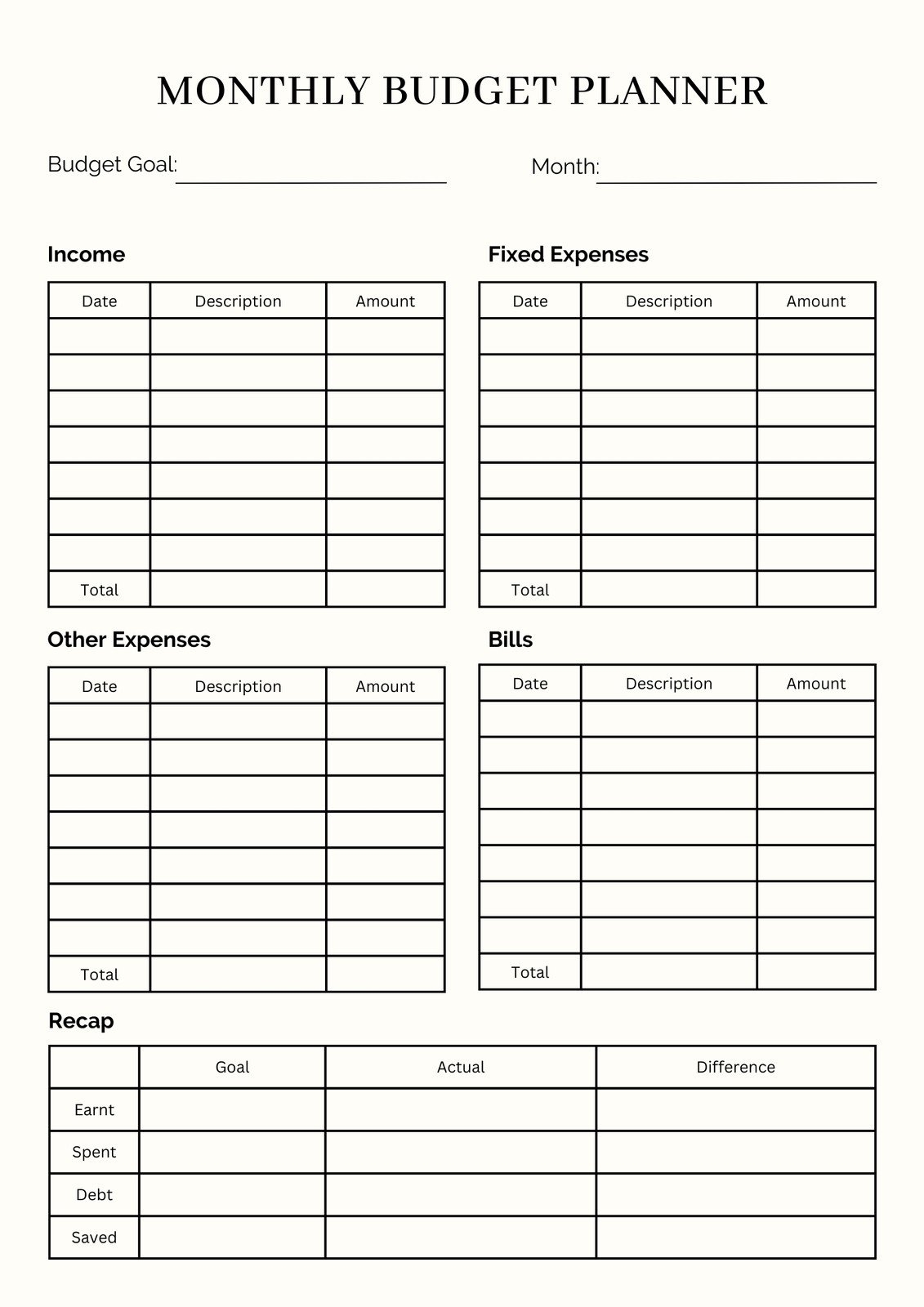 Free And Customizable Budget Templates Canva Printable Monthly Family Budget Worksheet A Mom S Take