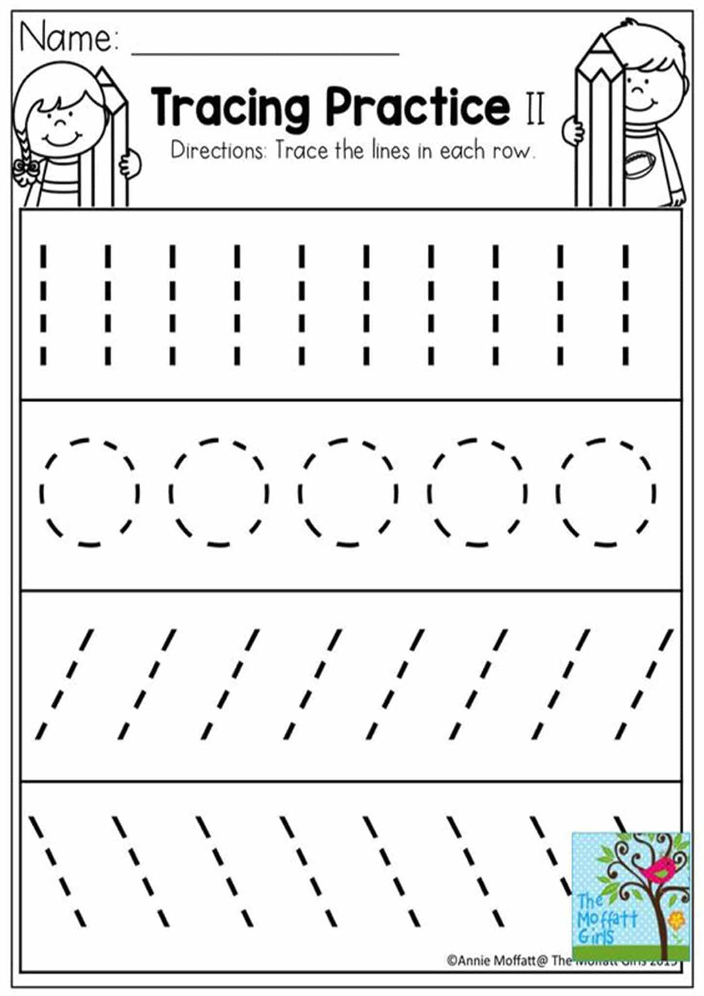 Straight Line Tracing Worksheets Pdf Free
