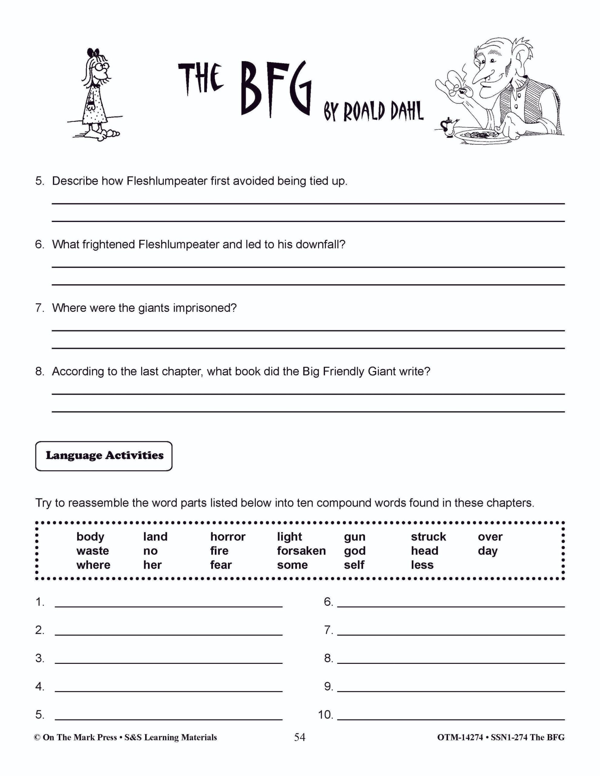 Free Bfg Worksheet Download Free Bfg Worksheet Png Images Free Worksheets On Clipart Library