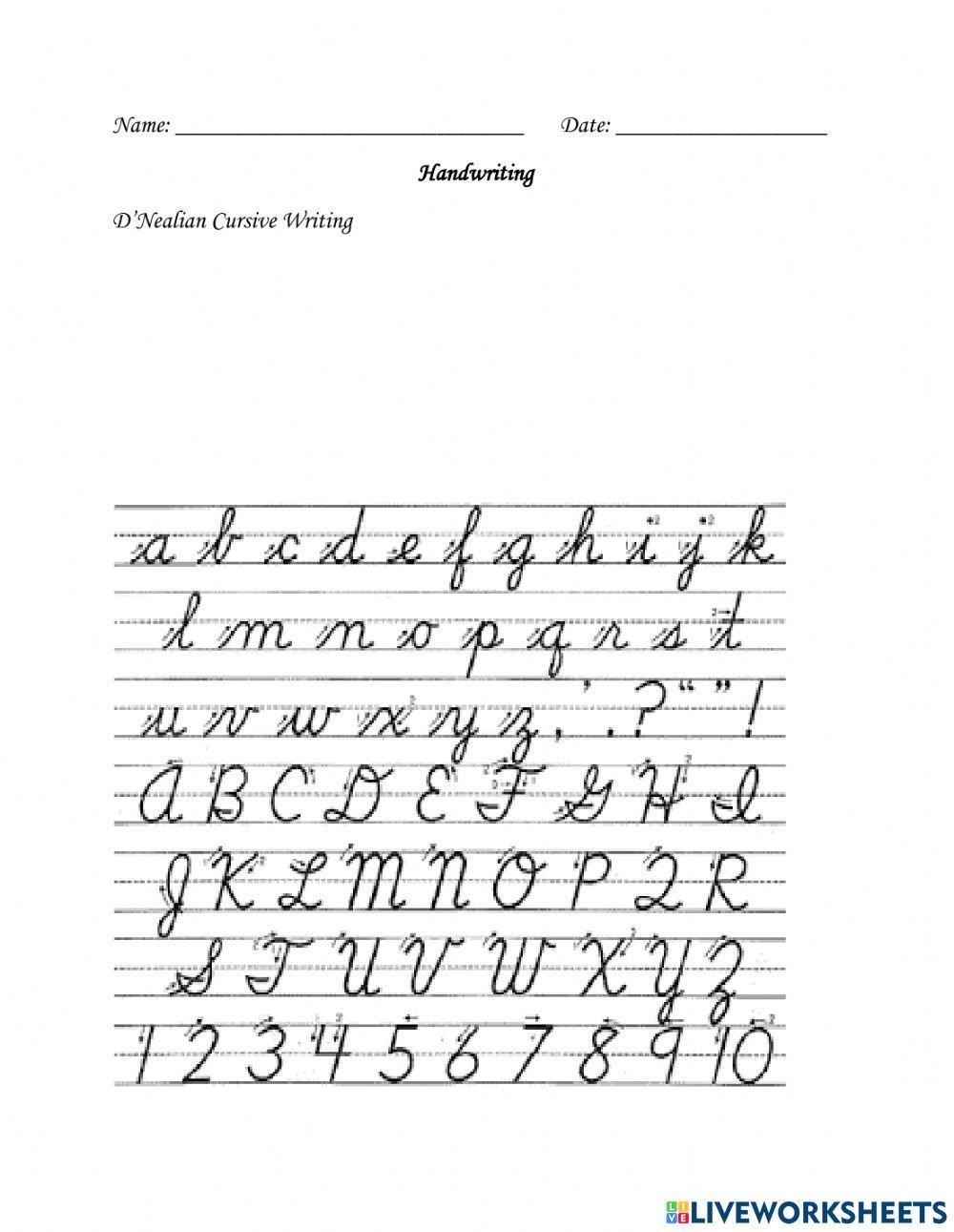 Free D Nealian Handwriting Worksheet Printable Download Free D Nealian Handwriting Worksheet Printable Png Images Free Worksheets On Clipart Library