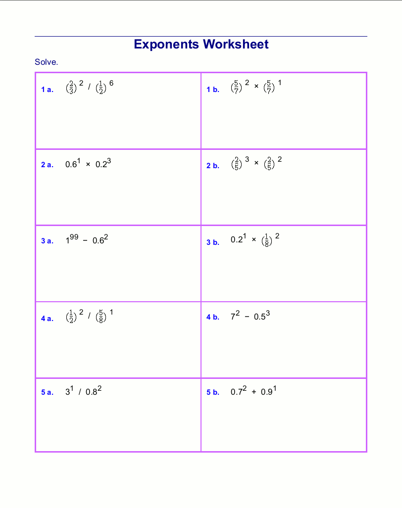 Free Exponents Worksheets Worksheets Library Free Exponents Worksheets Worksheets Library