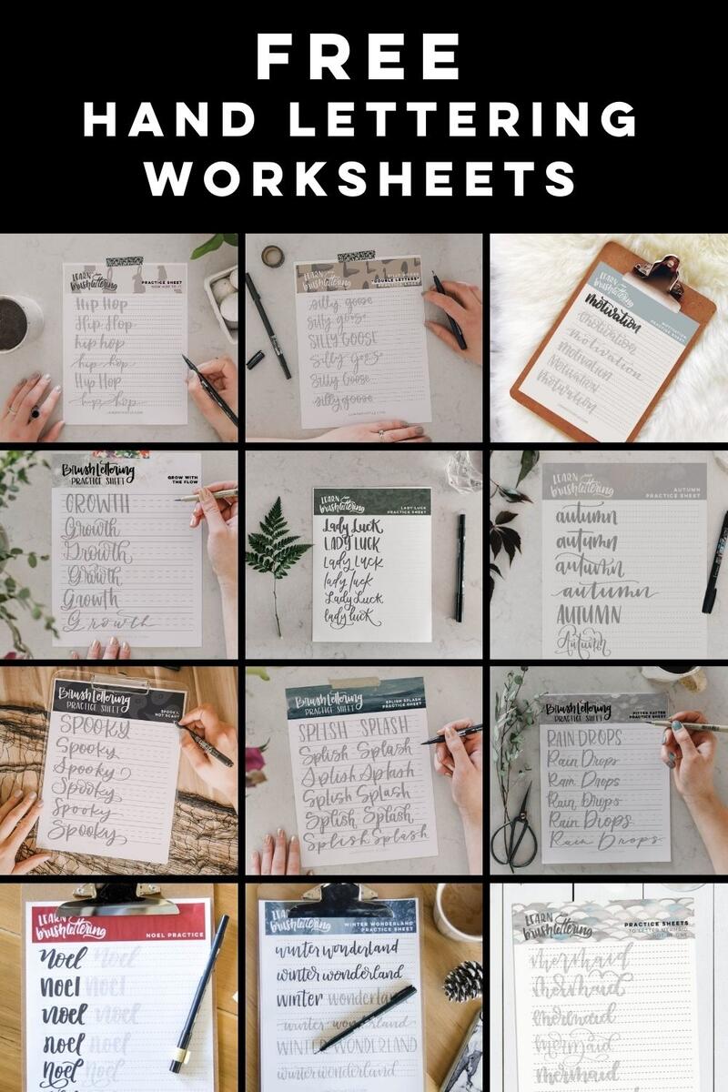 Magic Monday Print A Free Practice Lettering Worksheet Kelly Creates