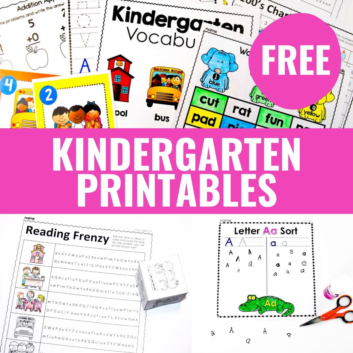 Free Kindergarten Activities And Worksheets Simply Kinder Free Kindergarten Activities And Worksheets Simply Kinder