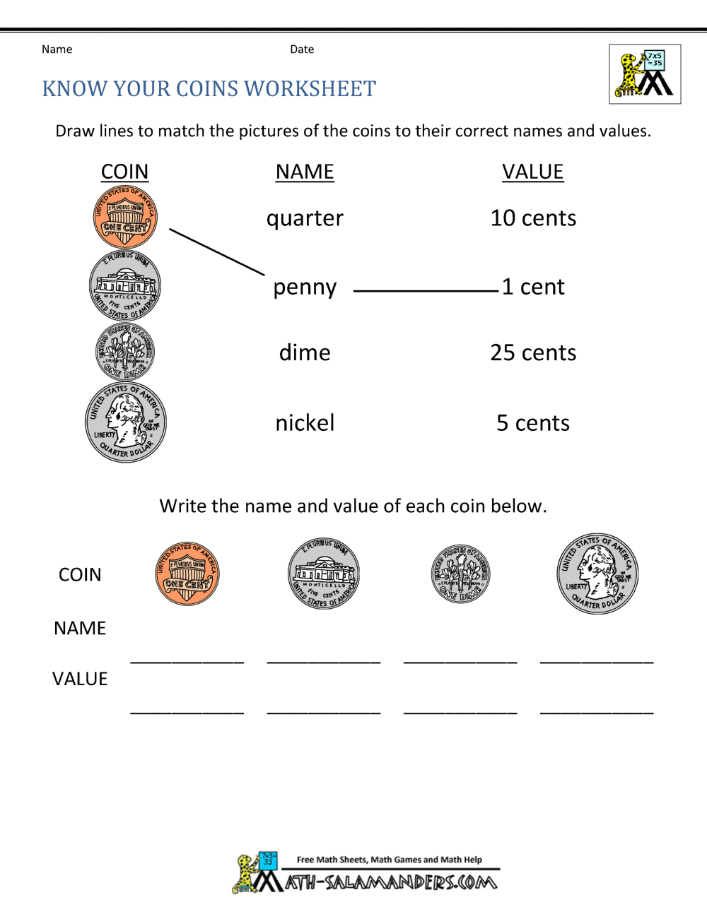 Free Math Money Worksheets 1st Grade Money Worksheets Free Printables Superstar Worksheets