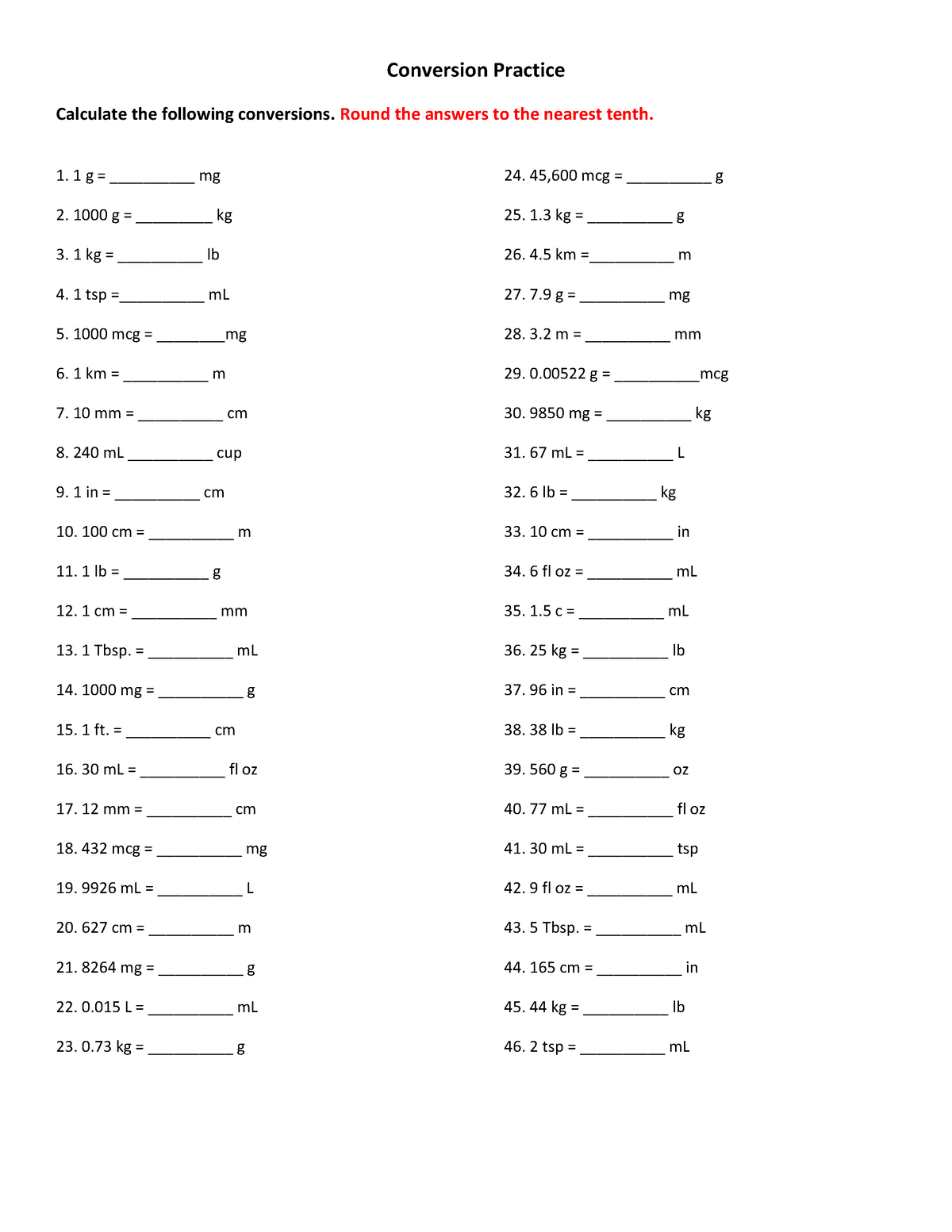 Free Nursing Math Worksheet Download Free Nursing Math Worksheet Png Images Free Worksheets On Clipart Library