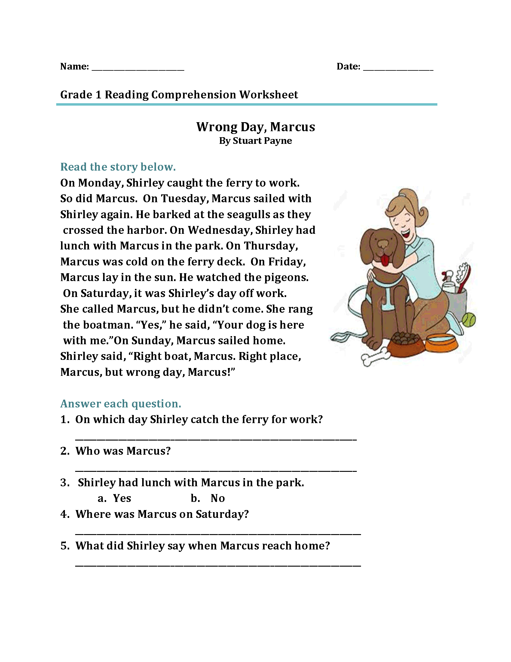 Free Printable 6th Grade Reading Worksheets Engaging Exercises For Young Readers