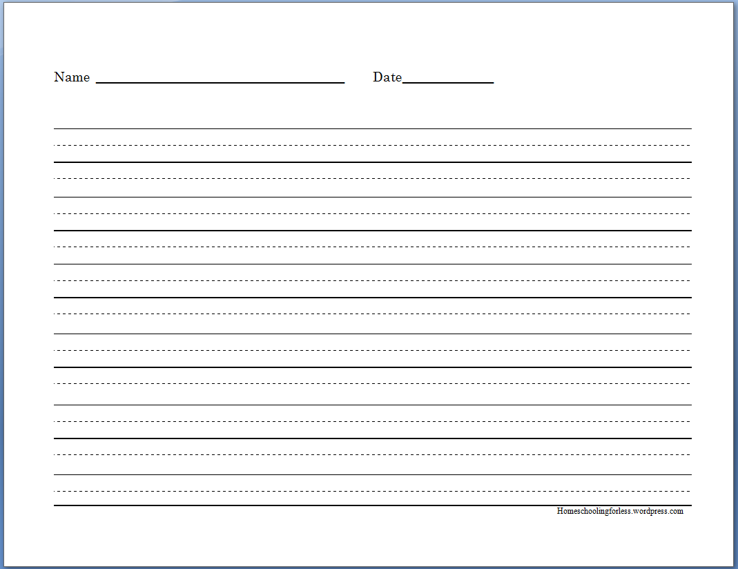 FREE Printable Blank Manuscript Writing Pages