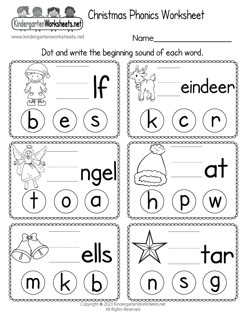 Free Printable Christmas Phonics Worksheet Christmas Tree Phonics Worksheet FREE Printable Literacy Learn