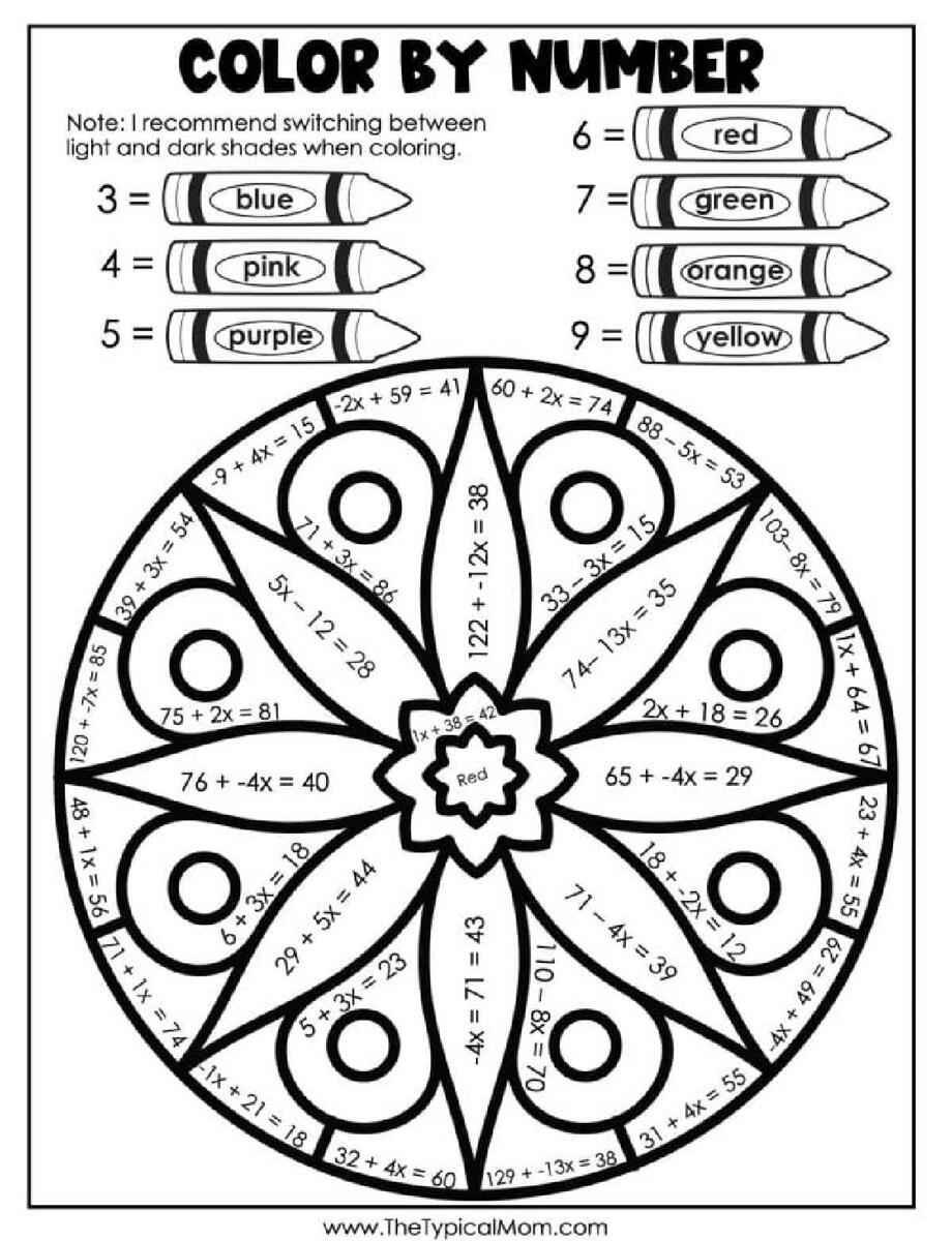 Color By Number Coloring Pages 50 Free PDF Printables