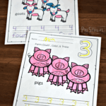 FREE Printable Counting Farm Animals Worksheets For Kids