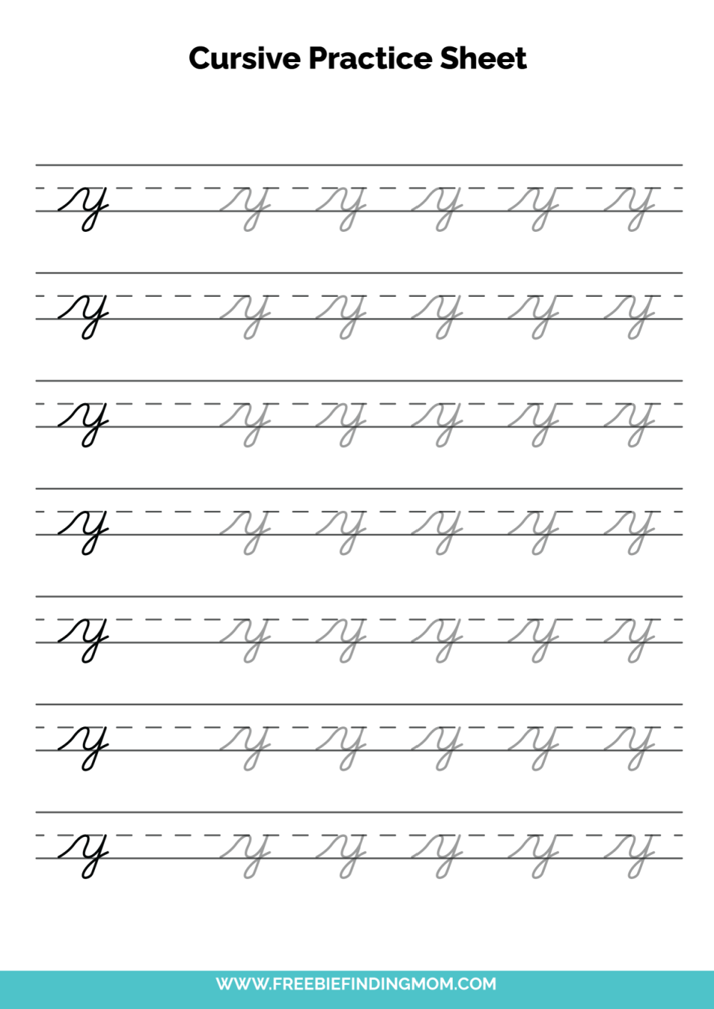 Cursive Alphabet Tracing Worksheets Free Printables Teach Prints