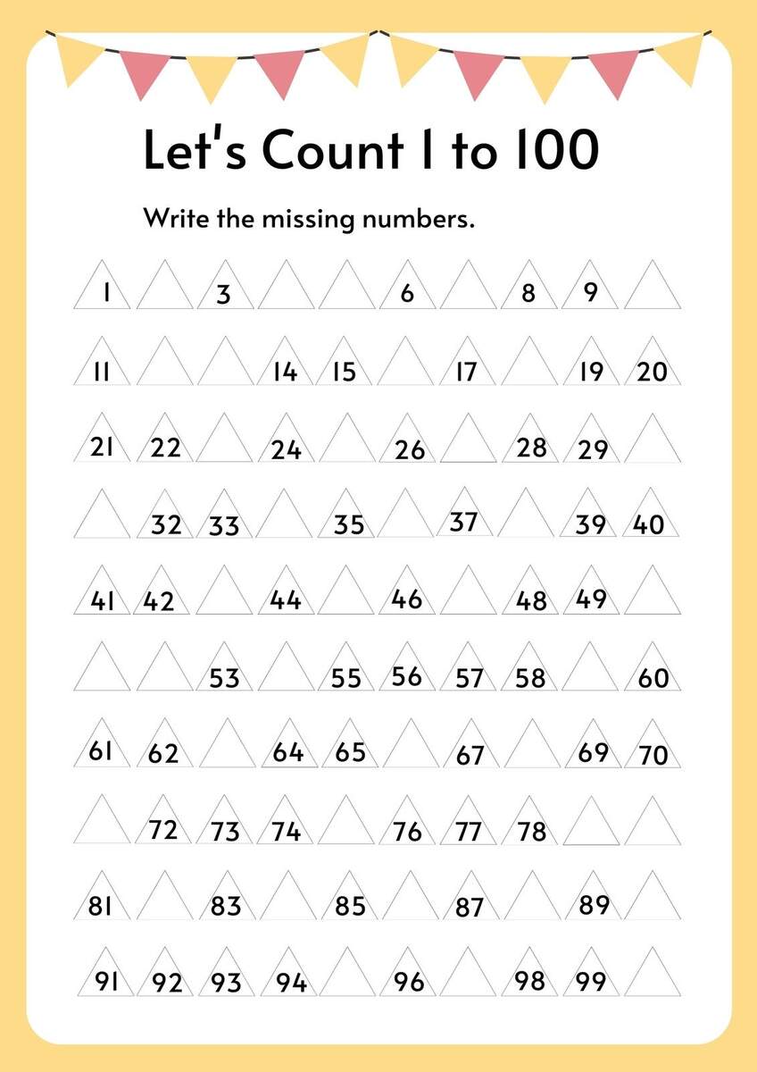 Free Printable Customizable Math Worksheets Canva