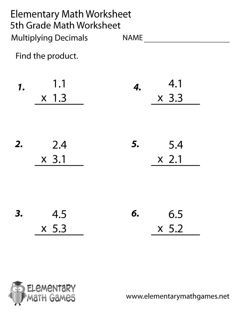 Decimal Addition Worksheets 5th Grade