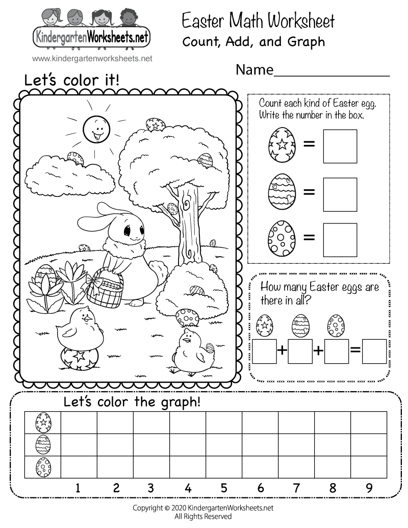 Free Printable Easter Math Worksheet