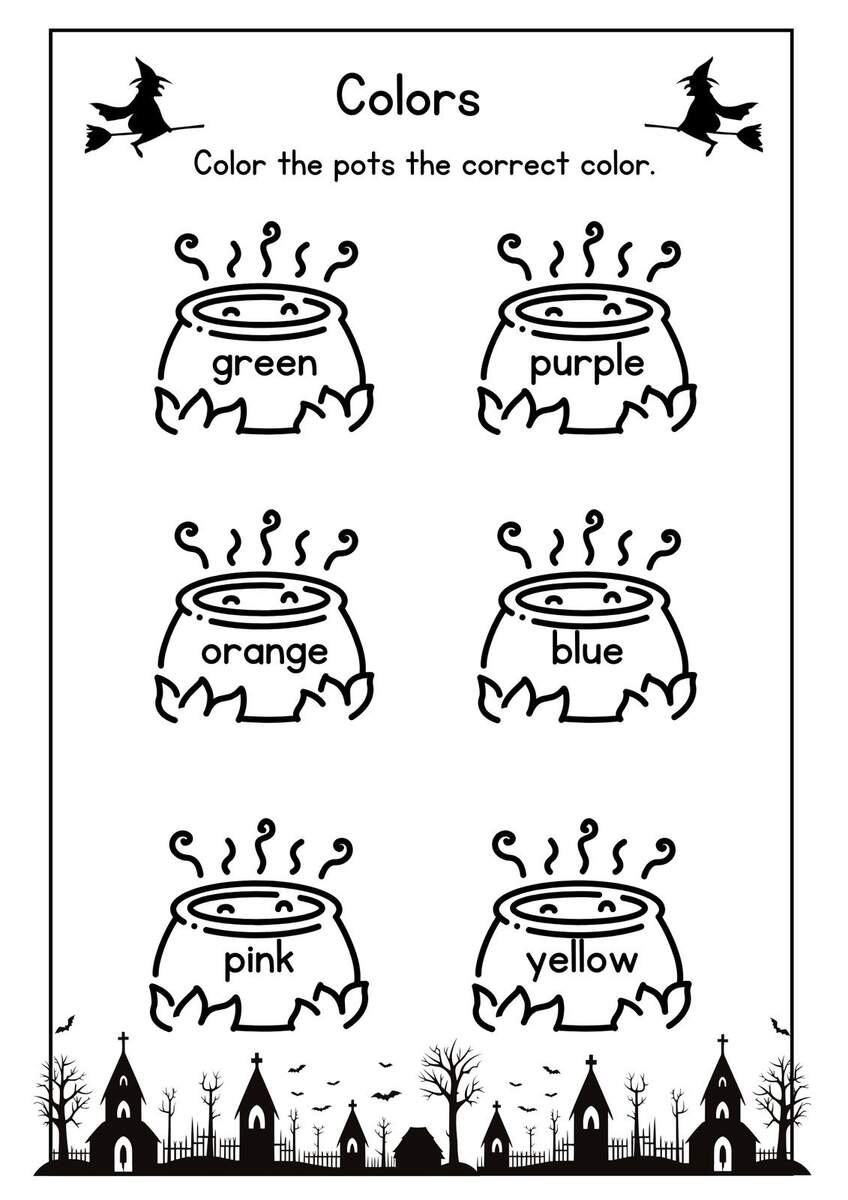 Free Printable Halloween Worksheet Templates To Edit Canva Free Halloween Math Worksheets