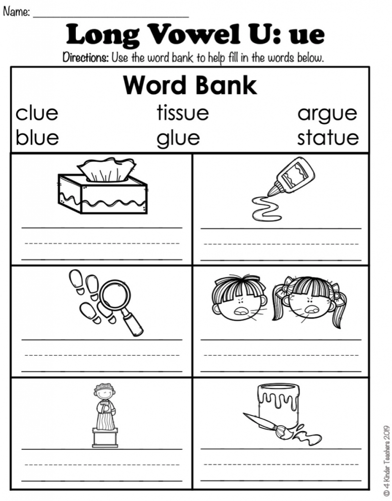 Free Printable Long U Worksheets For Teaching Learning Worksheets Library