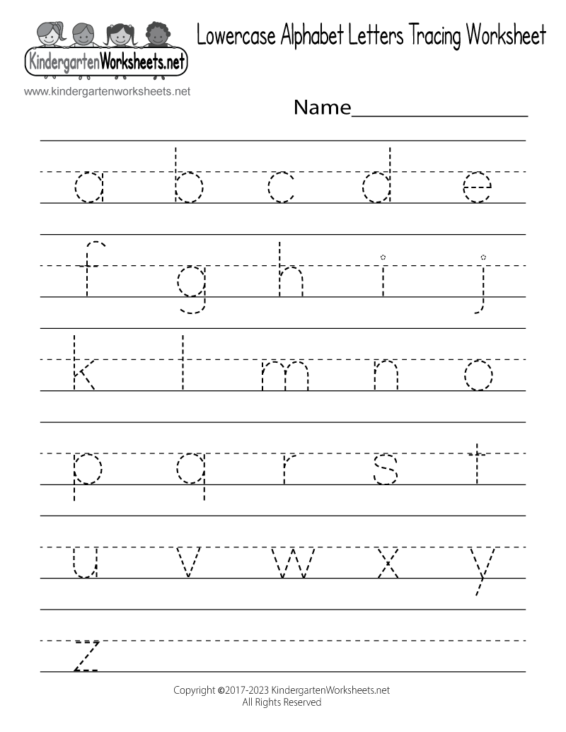 Free Letter Tracing Worksheets A Z Handwriting Practice Fun Early Learning