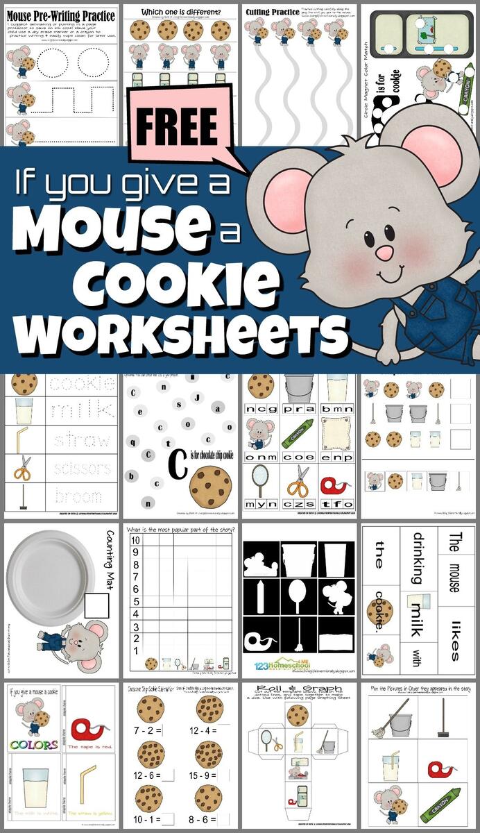 Printable If You Give A Mouse A Cookie Counting Activities