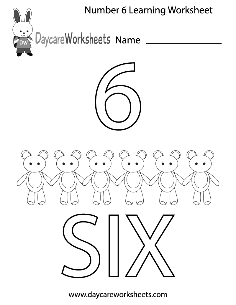 Number 6 Tracing Worksheets Free Printables Teach Prints