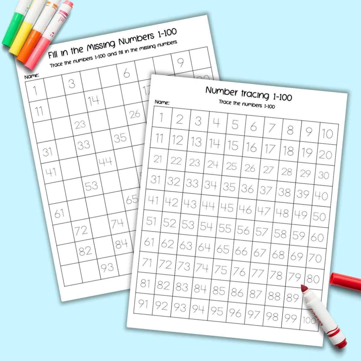 Traceable 100 Chart 11 Free PDF Printables Printablee
