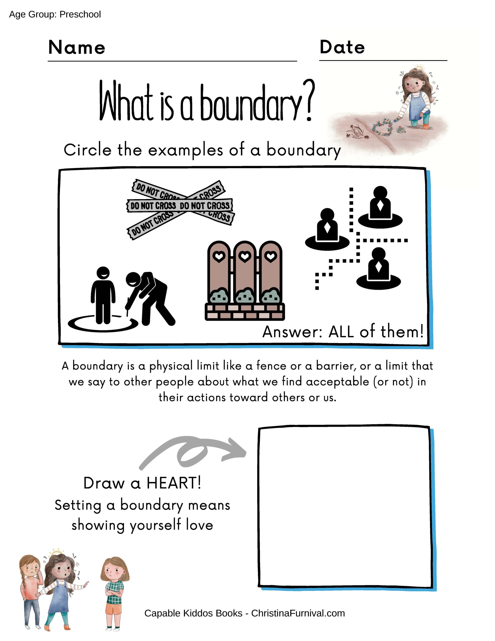Free Printable Setting Boundaries Worksheet Printable Party Favors Free Printable Setting Boundaries Worksheet Printable Party Favors