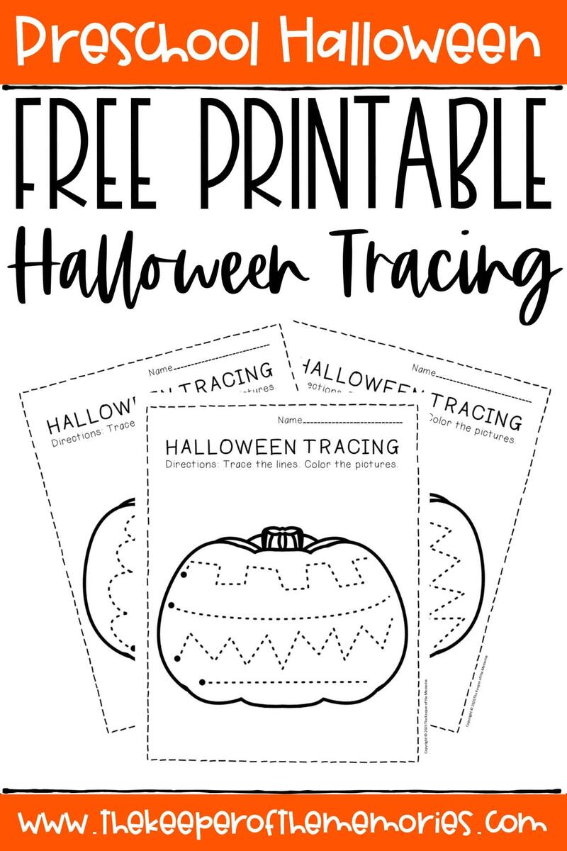 Free Printable Tracing Halloween Preschool Worksheets The Keeper Of The Memories Free Printable Tracing Halloween Preschool Worksheets The Keeper Of The Memories