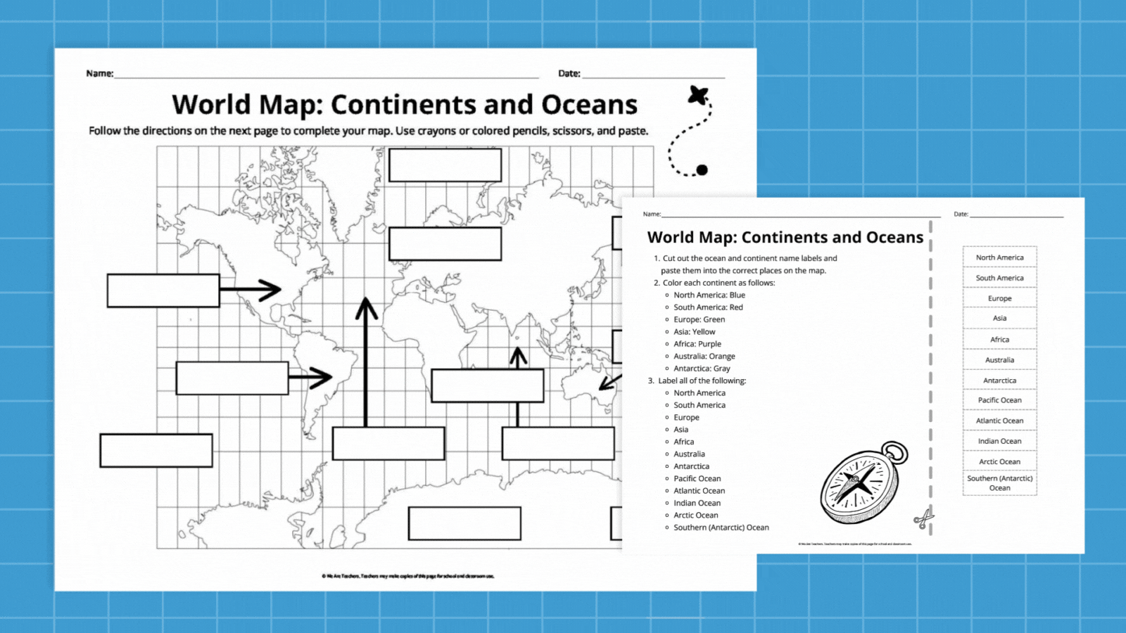 Free Printable World Map Bundle FREE Printable Blank Maps For Kids World Continent USA