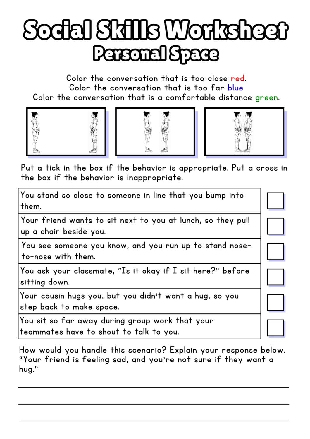Free Social Skills Worksheets 2026 Free Printable Boundaries Worksheets For Students Worksheets Library
