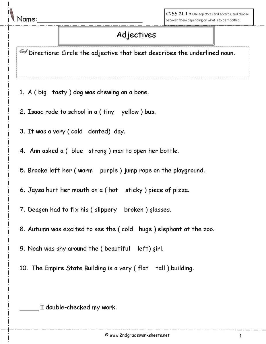 Grade 2 Worksheets Games4esl