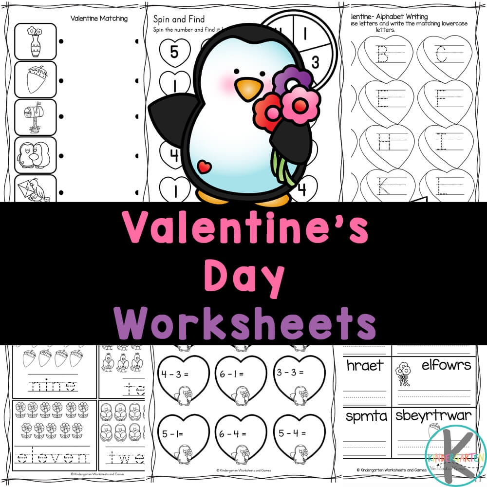Valentine S Day Math Worksheets For K 2 Free Printable Sample