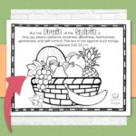 Fruit Of The Spirit Activity Page Kids Bible Teacher