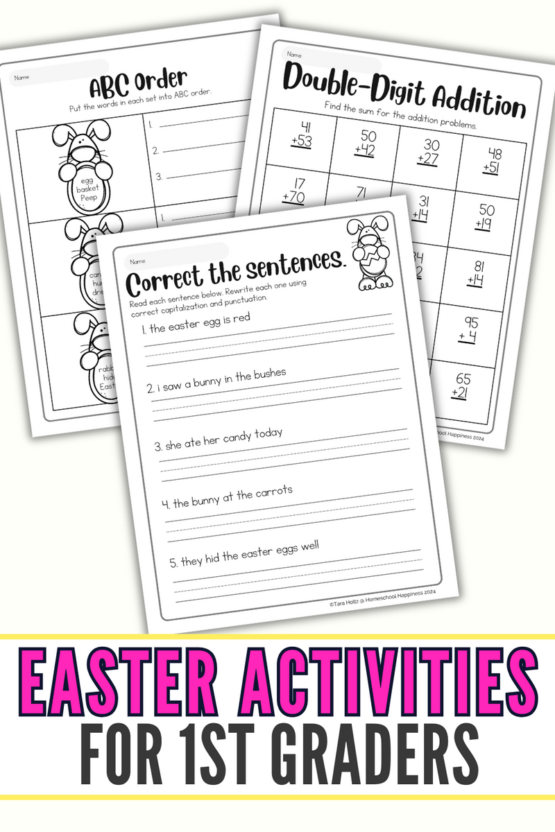 Fun 1st Grade Easter Worksheets For Holiday Learning
