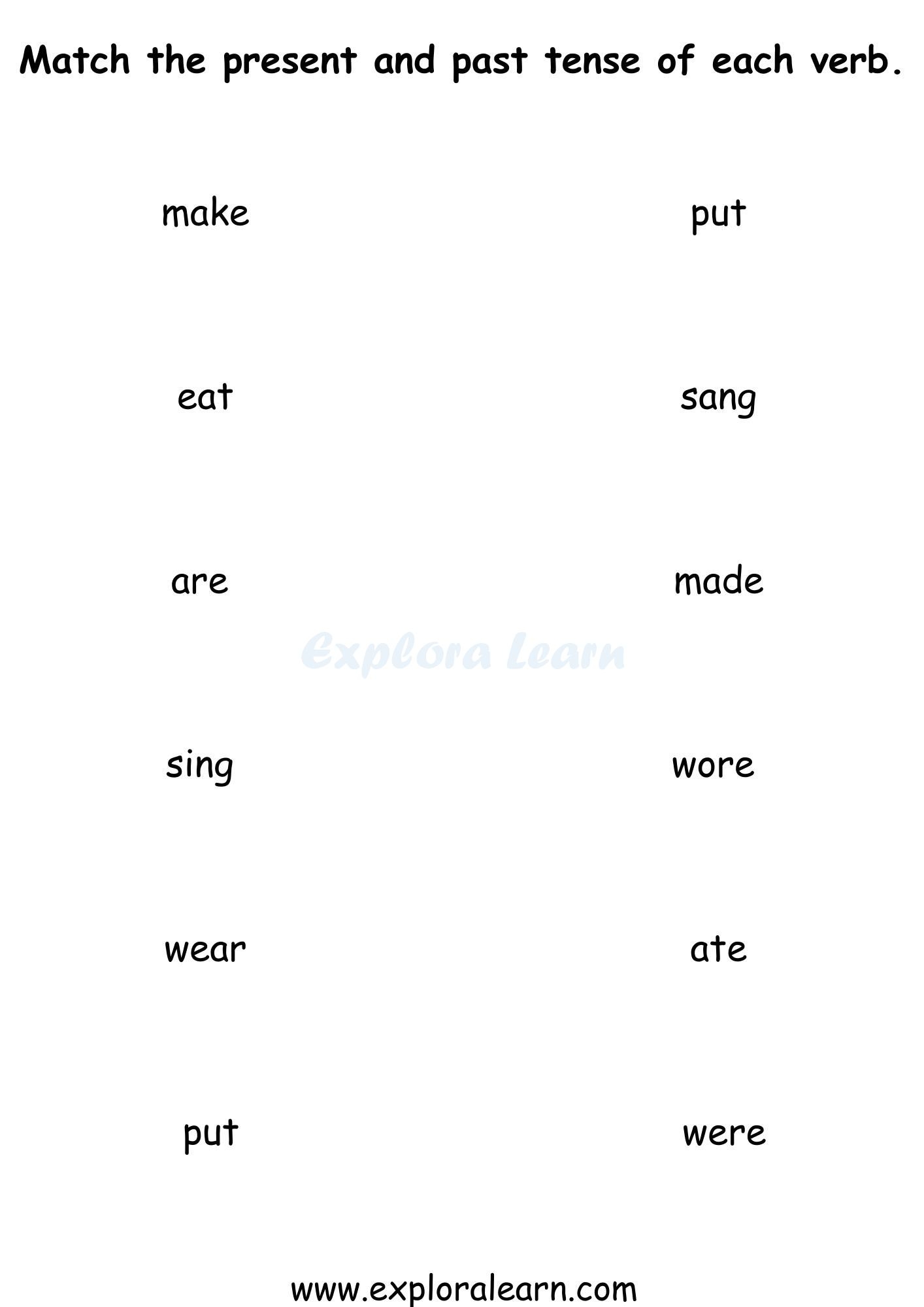 Past Present And Future Tense Worksheet Worksheets Library