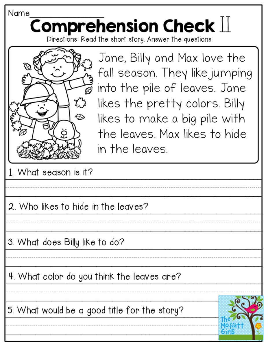 3rd Grade Reading Comprehension Worksheets Printable Passages Questions