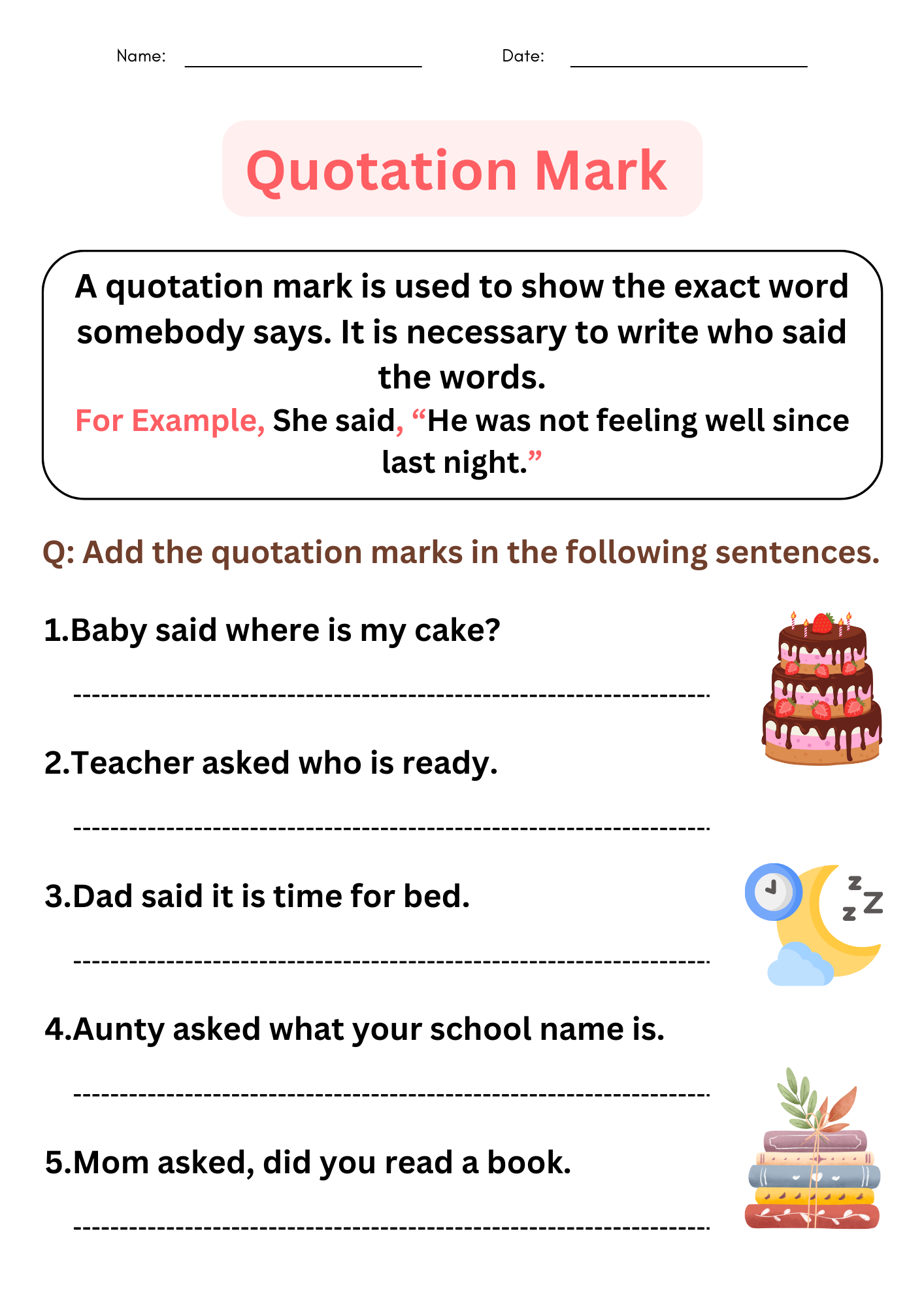 Englishlinx Quotation Marks Worksheets