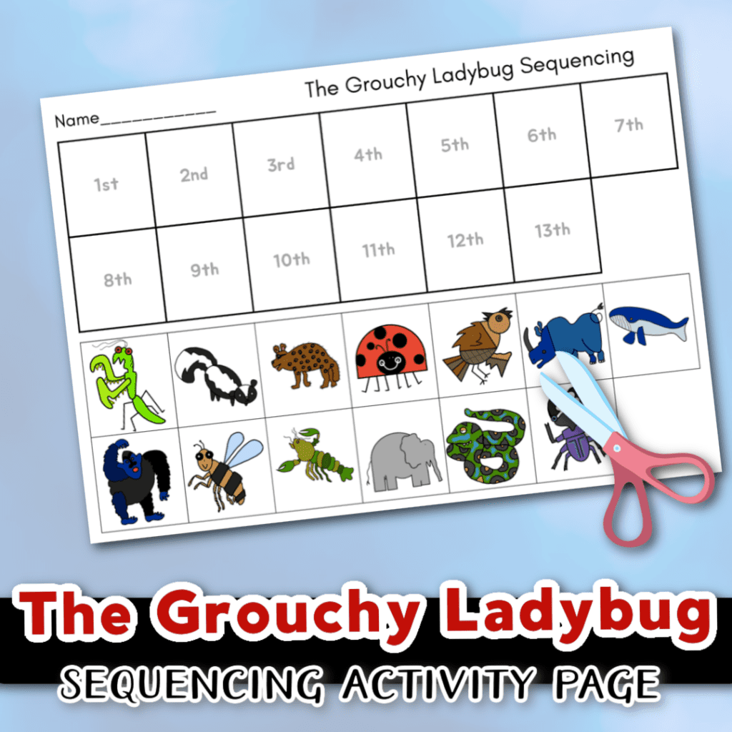 Grouchy Ladybug Sequencing Download Homeschool Preschool
