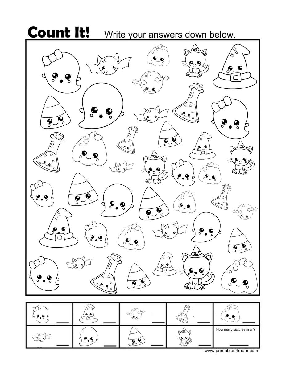 Halloween Activity Printables Count It And More Printables 4 Mom Halloween Activity Printables Count It And More Printables 4 Mom