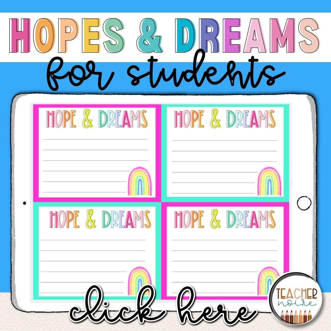 Hopes And Dreams Notes For Students Message To A Students From Parents Etsy Hopes And Dreams Notes For Students Message To A Students From Parents Etsy