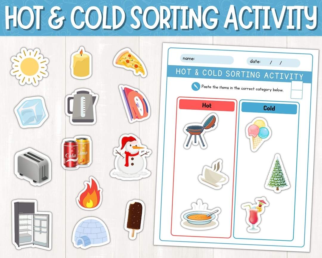 Hot And Cold Sorting Activity Printable Hot Or Cold Worksheets Preschool Prek Kindergarten Hot And Cold Picture Sort Instant Download Etsy Norway Hot And Cold Sorting Activity Printable Hot Or Cold Worksheets Preschool Prek Kindergarten Hot And Cold Picture Sort Instant Download Etsy Norway
