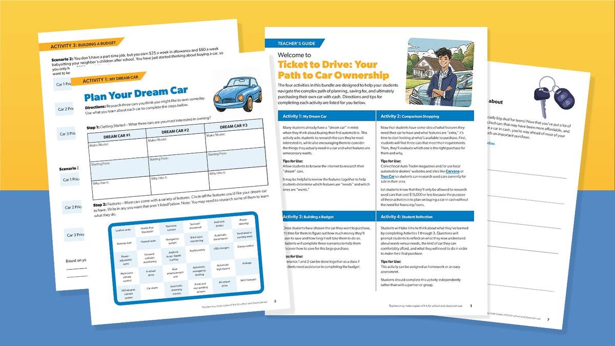How To Buy Your First Car Free Financial Literacy Lessons We Are Teachers