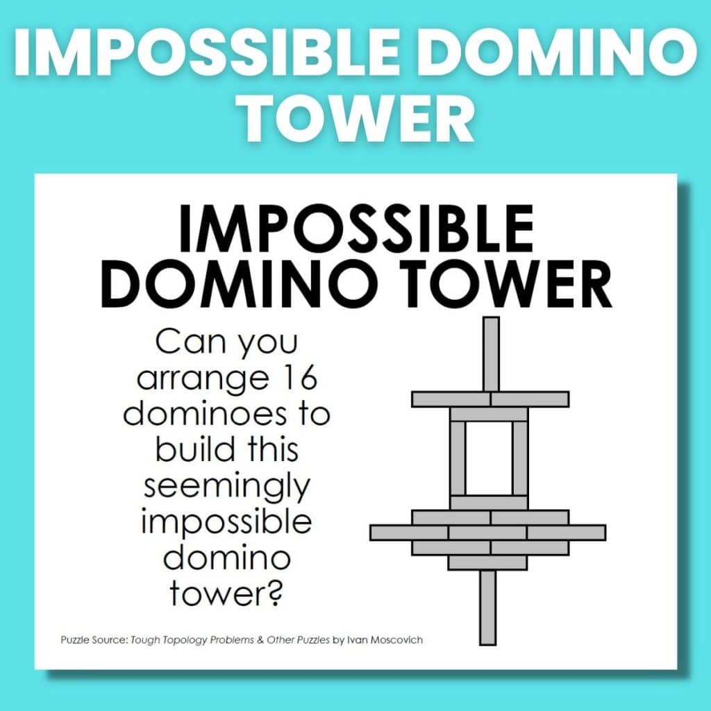 Impossible Domino Tower Math Love