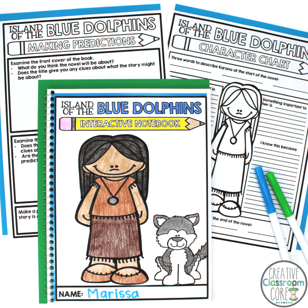 Island Of The Blue Dolphins Novel Study Activities Creative Classroom Core
