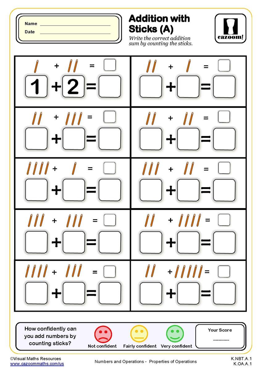 Space Addition Worksheet Free Printable Digital PDF
