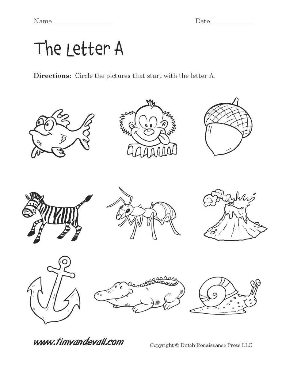 Letter A Worksheets Alphabet Printables Letter A Worksheets Alphabet Printables