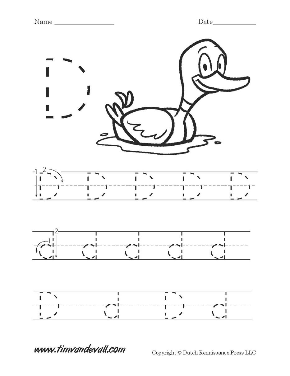 Letter D Worksheet Printable Tim S Printables Letter D Worksheet Printable Tim S Printables