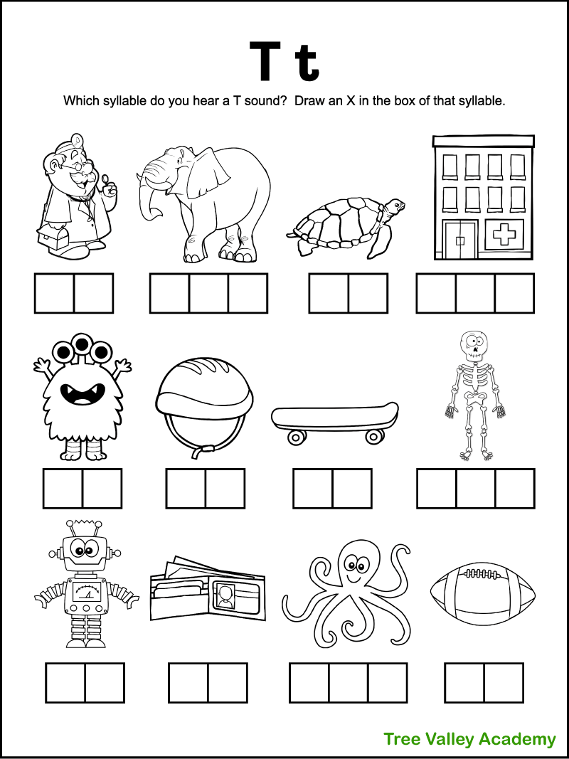 Letter T Coloring Worksheet Free Printable Digital PDF